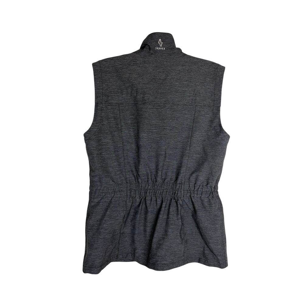 Eddie Bauer Travex Vest Womens XS Grey Fit Full Zip Utility Outdoor Gorpcore - Picture 2 of 8